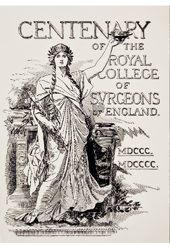 Image of a poster made for the centenary of the College