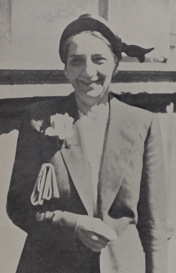 Black and white photograph of Diana Beck