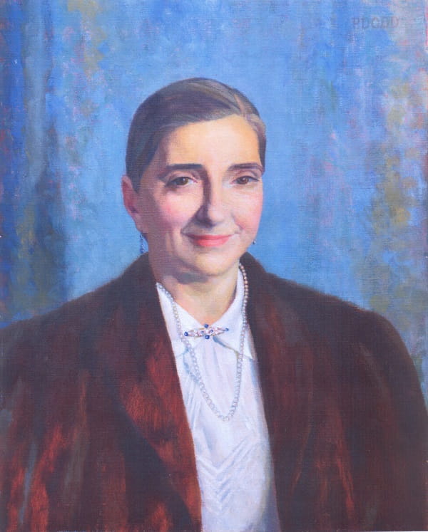 Painted portrait of Diana Beck