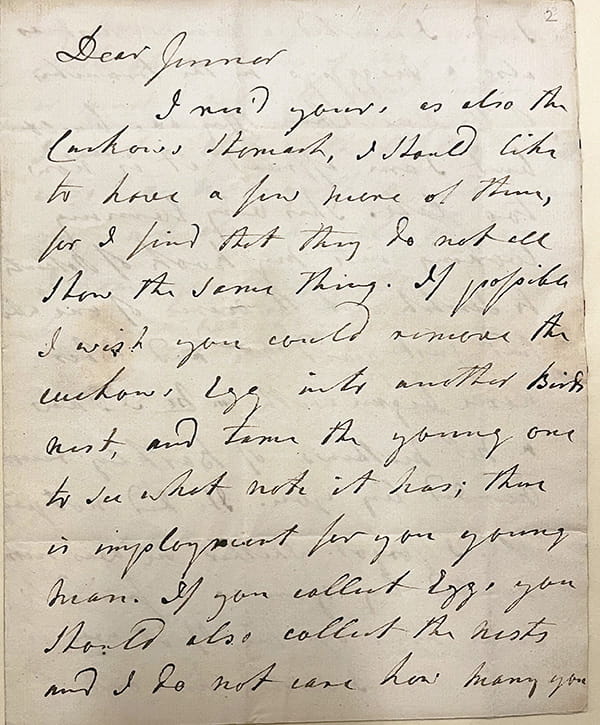 A handwritten letter.