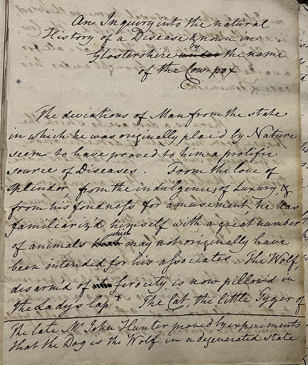 A handwritten manuscript